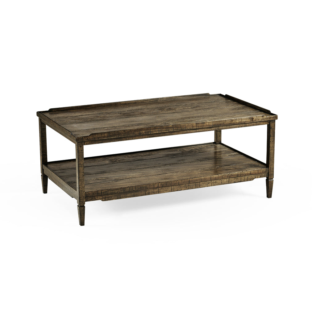 Casual Accents Dark Driftwood Cocktail Table