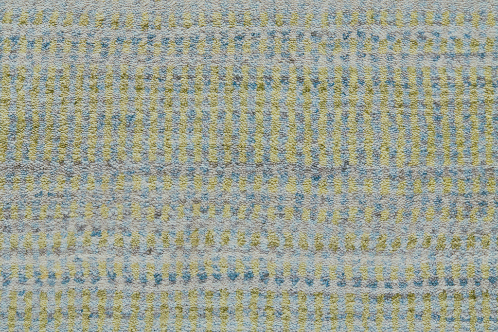 Milan Modern Gradient Ombre Green Blue Tan Area Rug (3'6" x 5'6")