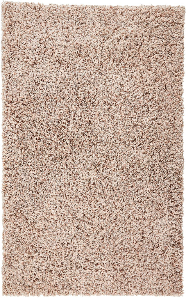 Stoneleigh Modern Solid Pink Ivory Area Rug (5' x 8')