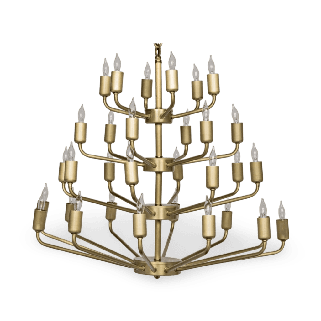 Montoro Chandelier, Antique Brasss