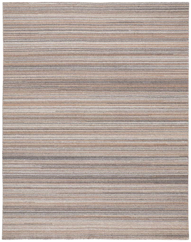 Keaton Transitional Solid Brown Taupe Area Rug (8' x 10')