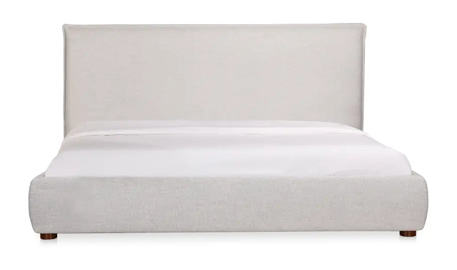 Luzon Queen Bed - Light Grey