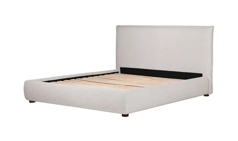 Luzon Queen Bed - Light Grey