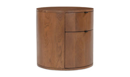 Theo Two Drawer Nightstand, Brown