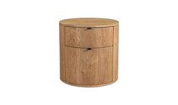 Theo Two Drawer Nightstand, Natural