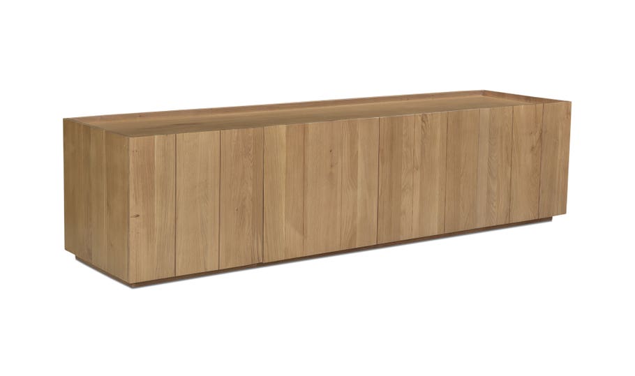 Plank Media Cabinet Natural