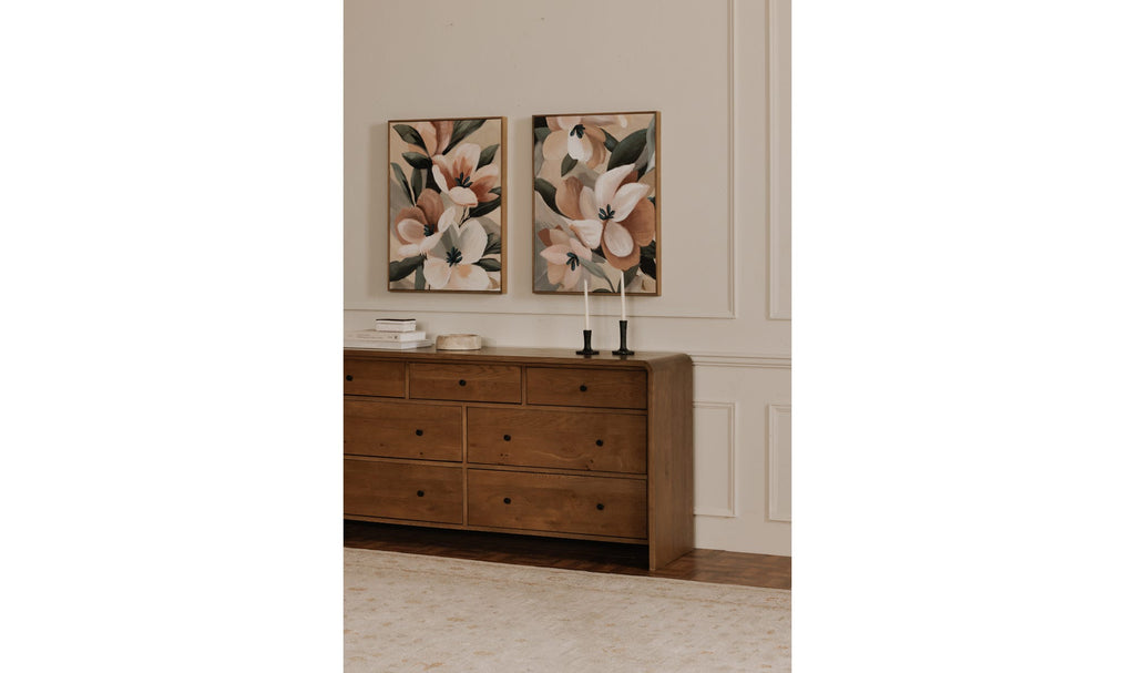 Riley 7 Drawer Dresser Oak