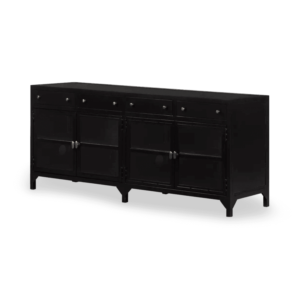 Shadow Box Media Console - Black