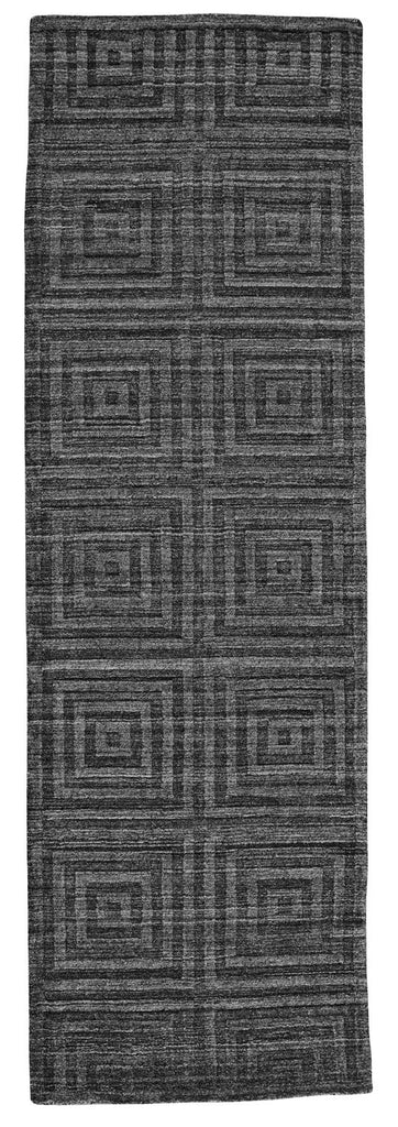 Gramercy Modern Geometric Gray Area Rug (2'6" x 8')