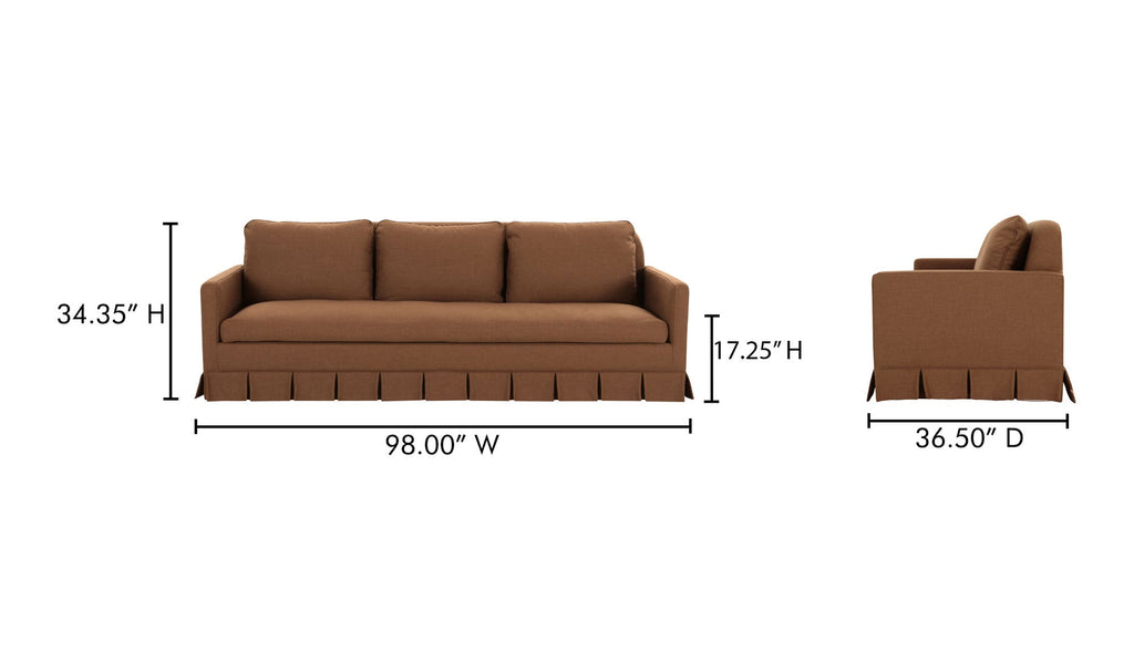 Pellicano Sofa Terracotta