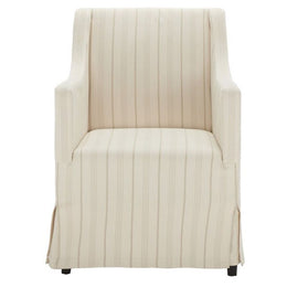 Sandra Slipcover Chair, Beige