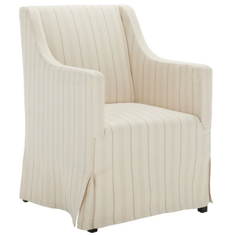 Sandra Slipcover Chair, Beige