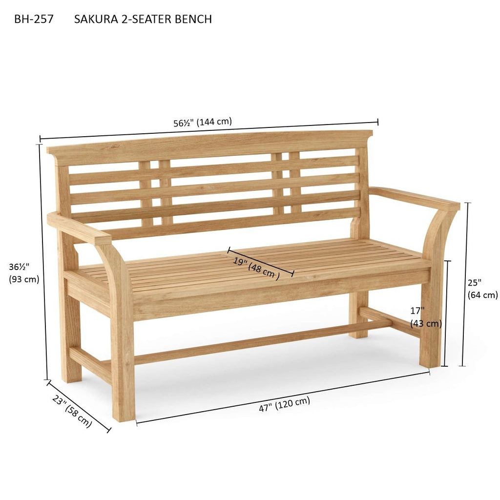 Sakura 2 - seater Bench - Daniel House Club
