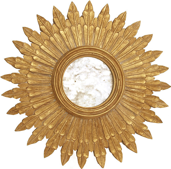 Gold Leaf Handcarved Mirror