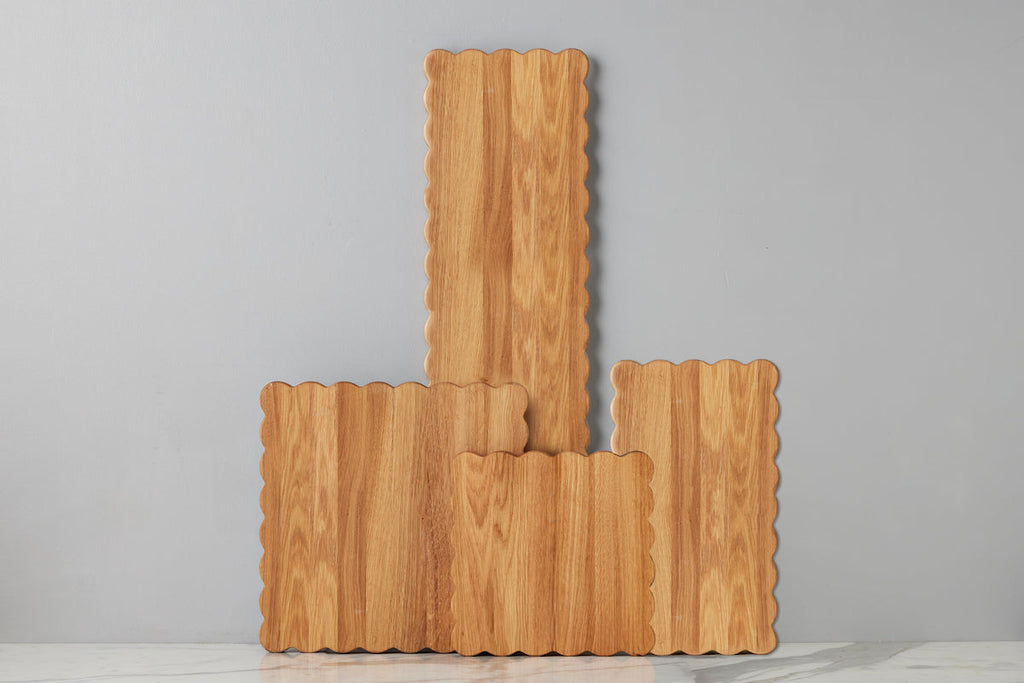 Square Scalloped Cutting Board