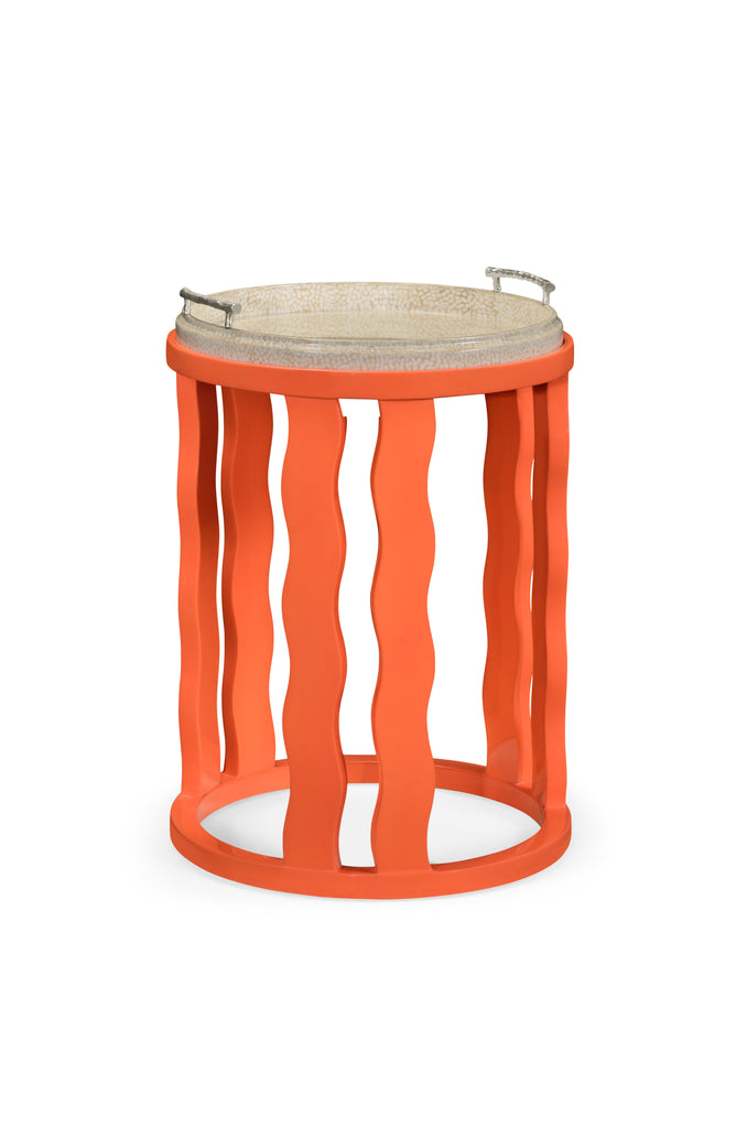 Modern Accents Persimmon Side Table With Reversible Top