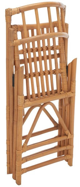 Maja Rattan Folding Accent Chair, Set of 2