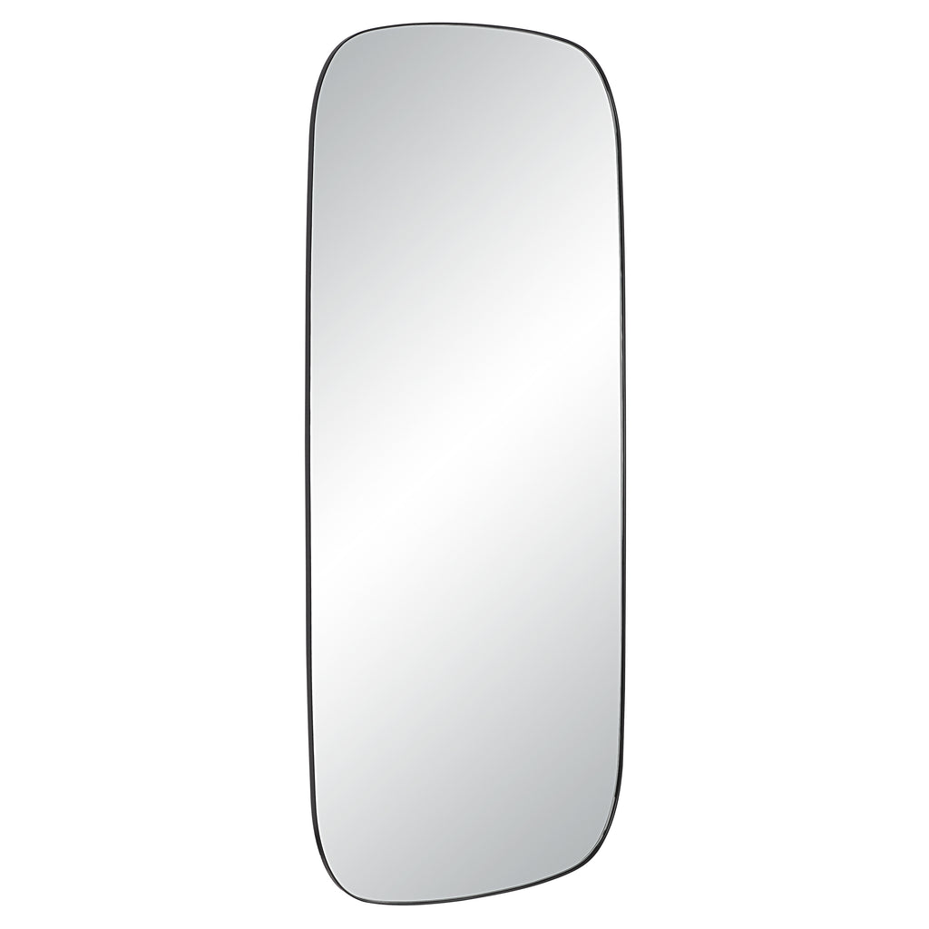 Almandine 72" Tall Rectangular Mirror, Matte Black