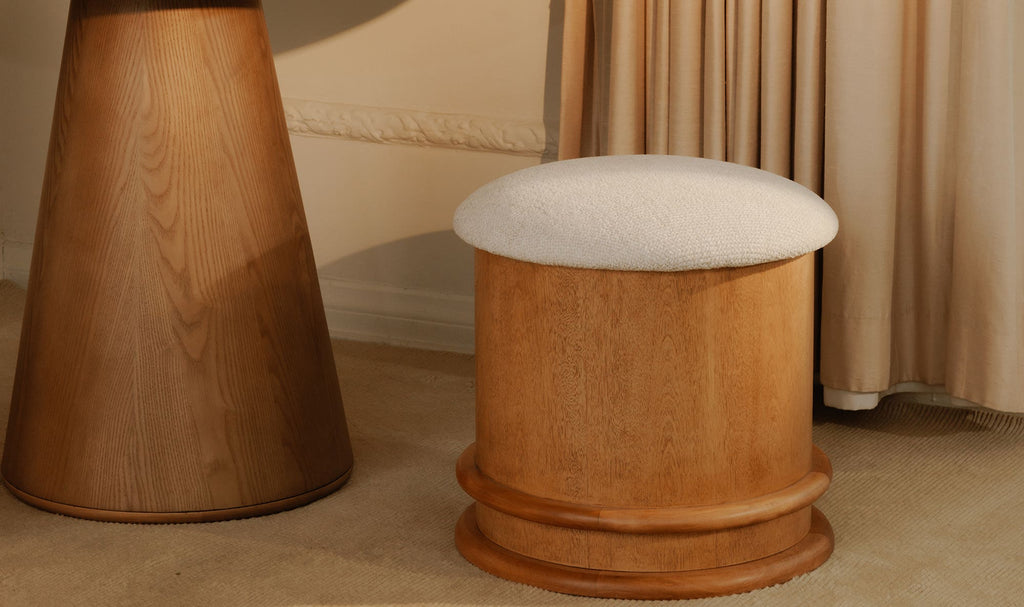 Piccolo Storage Stool Flecked Oatmeal