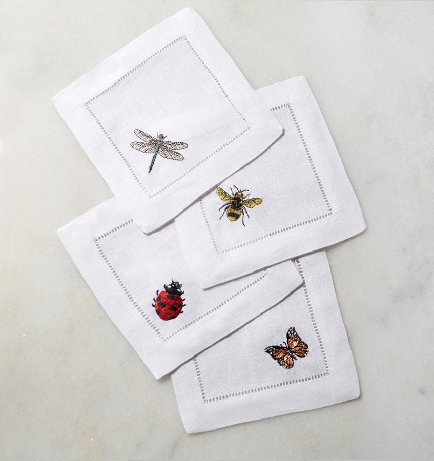 Insetti - Set of 4 Cocktail Napkin