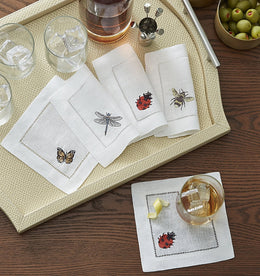 Insetti - Set of 4 Cocktail Napkin