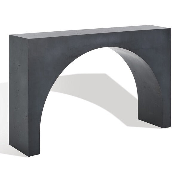 Katelynn Burled Mappa Console Table - Grey