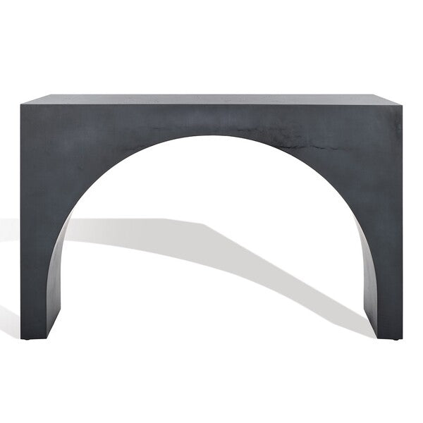 Katelynn Burled Mappa Console Table - Grey