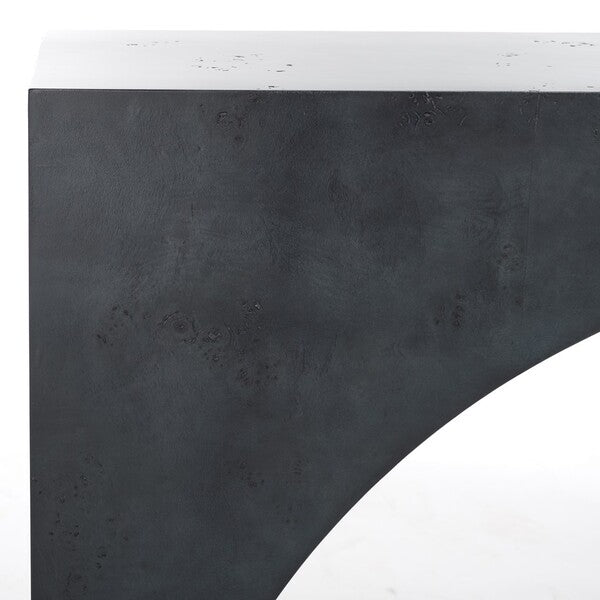 Katelynn Burled Mappa Console Table - Grey