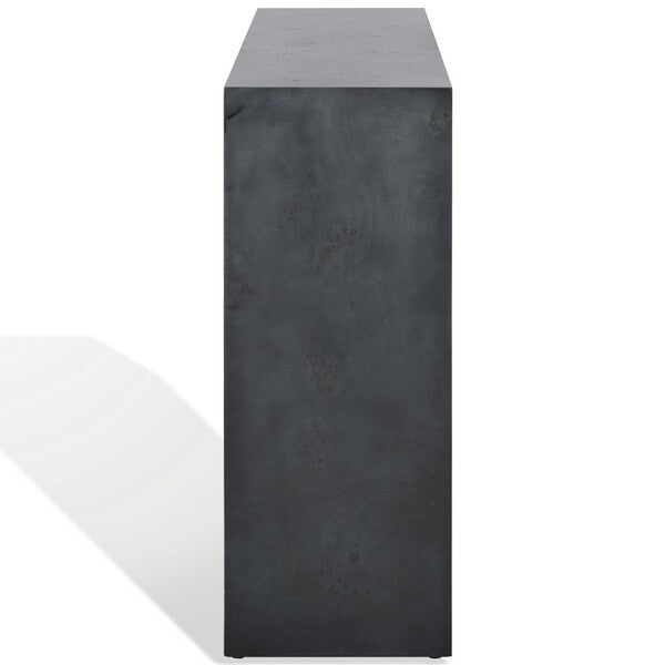 Katelynn Burled Mappa Console Table - Grey