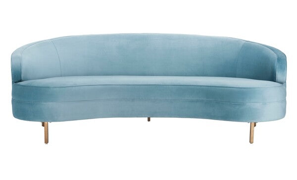 Primrose Curved Sofa - Light Blue