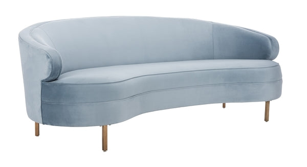 Primrose Curved Sofa - Light Blue