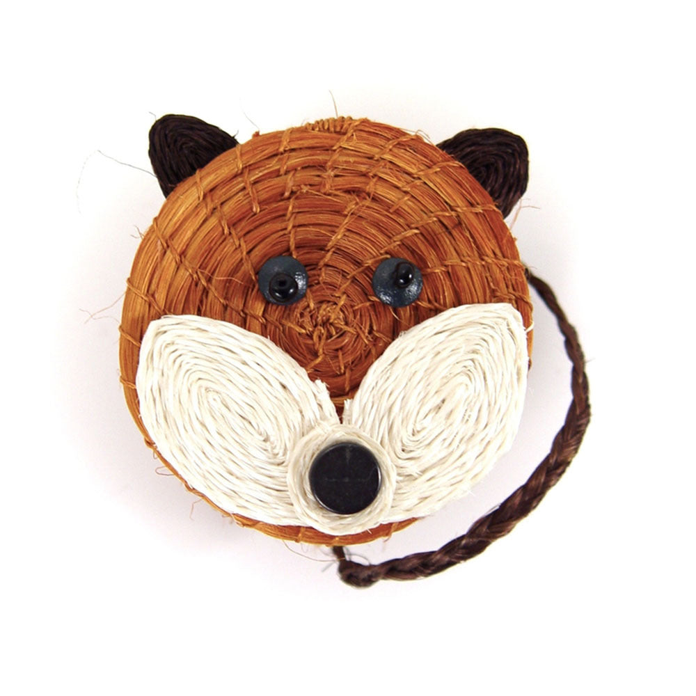 Fox Lidded Basket