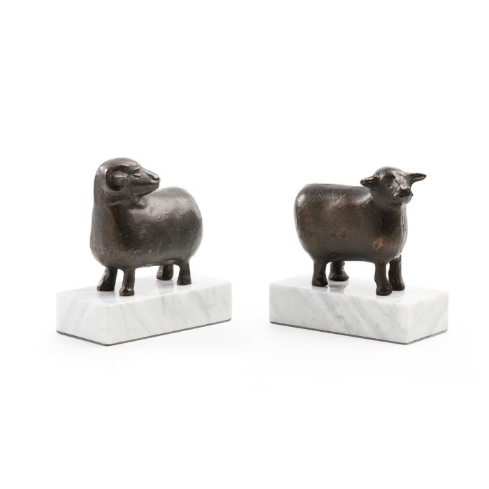 Sheep Bookends, Pair