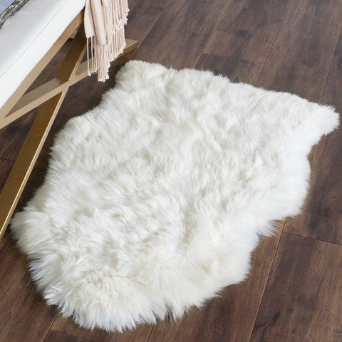 Sheepskin Collection Rug - White