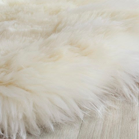 Sheepskin Collection Rug - White