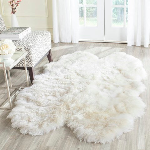 Sheepskin Collection Rug - White