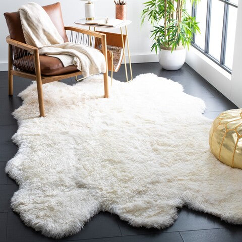 Sheepskin Collection Rug - White