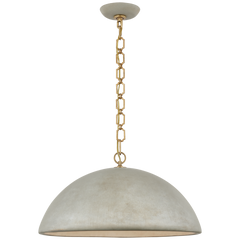 Elliot Extra Large Pendant, Portland Grey by Visual Comfort