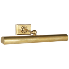 18" Cabinet Maker's Picture Light, Hand-Rubbed Antique Brass by Visual Comfort