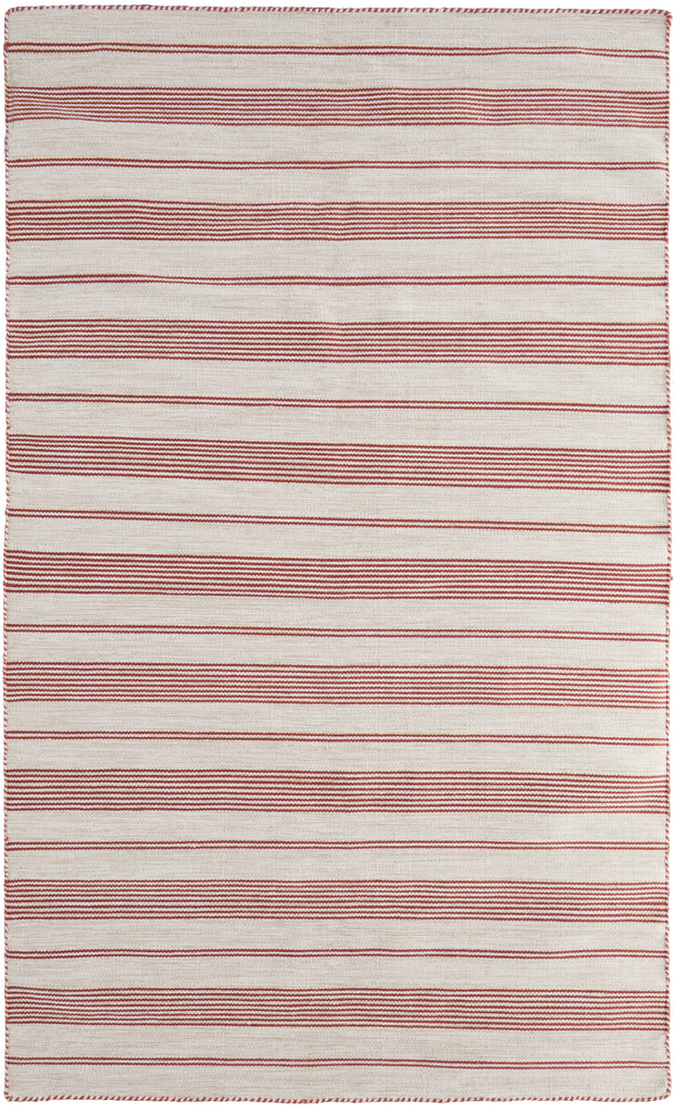 Duprine Transitional Stripes Pink Ivory Area Rug (2' x 3')