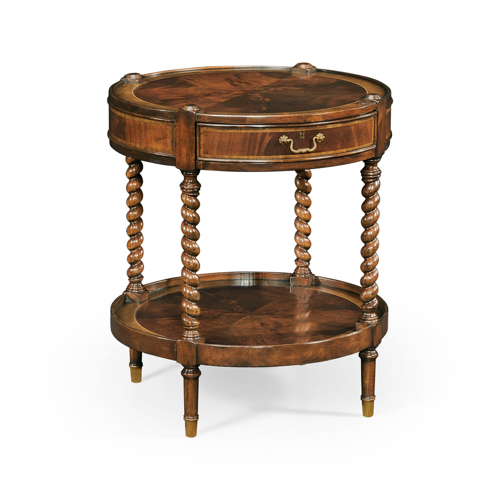 Regency Style Mahogany Round Side Table