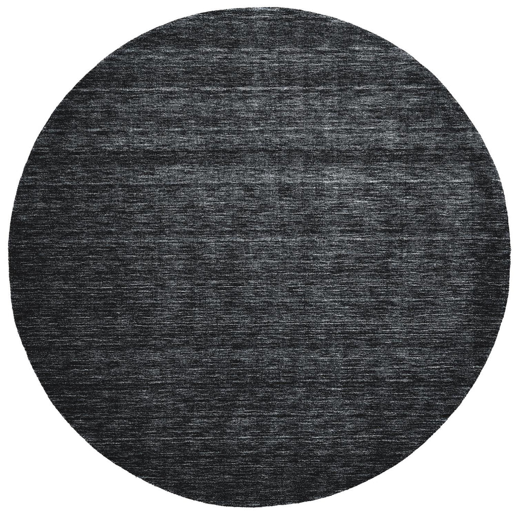 Luna Modern Solid Black Area Rug (10' x 10')