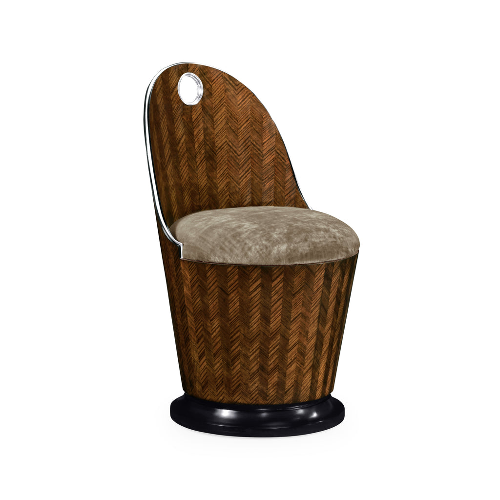 Modern Accents Feather Inlay Dressing Chair