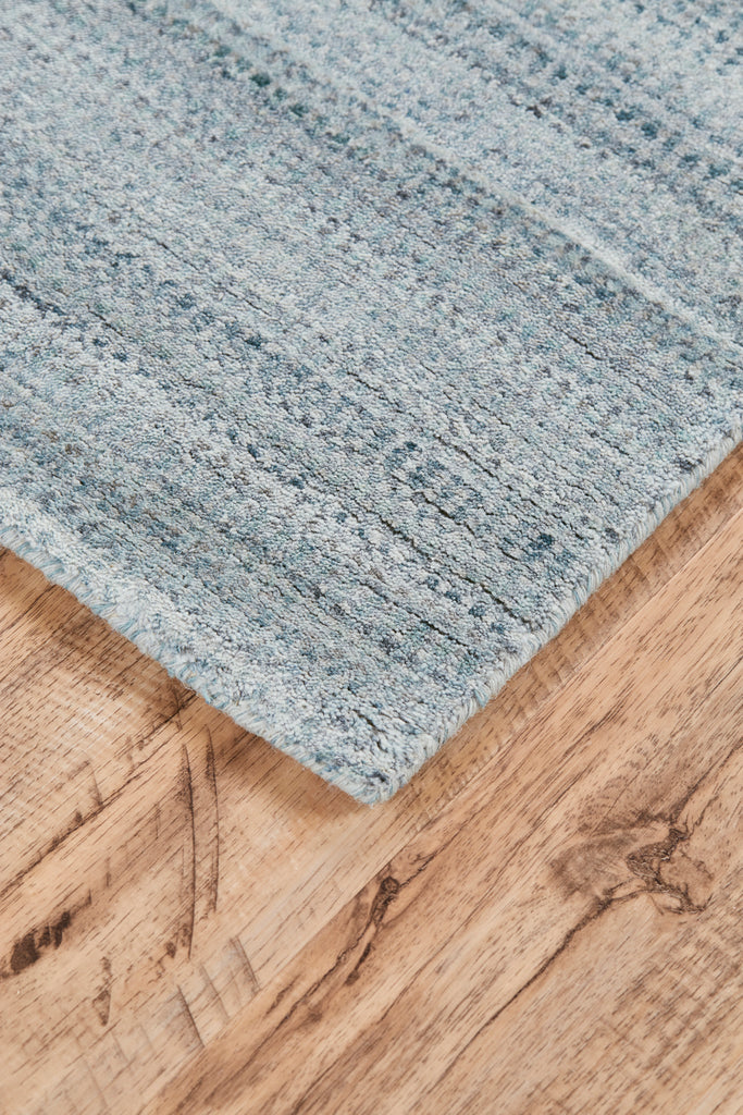 Milan Modern Gradient Ombre Blue Gray Area Rug (3'6" x 5'6")