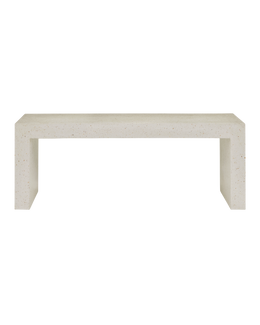 Carson Ivory Terrazzo Bench