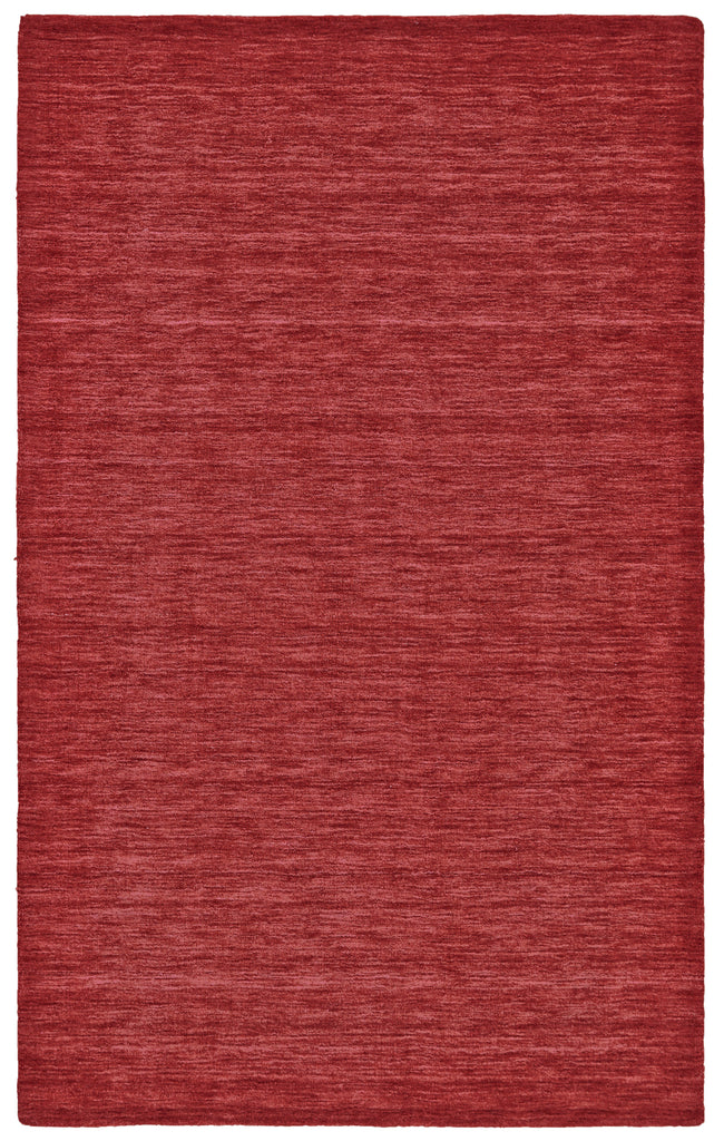 Luna Modern Solid Red Area Rug (3'6" x 5'6")