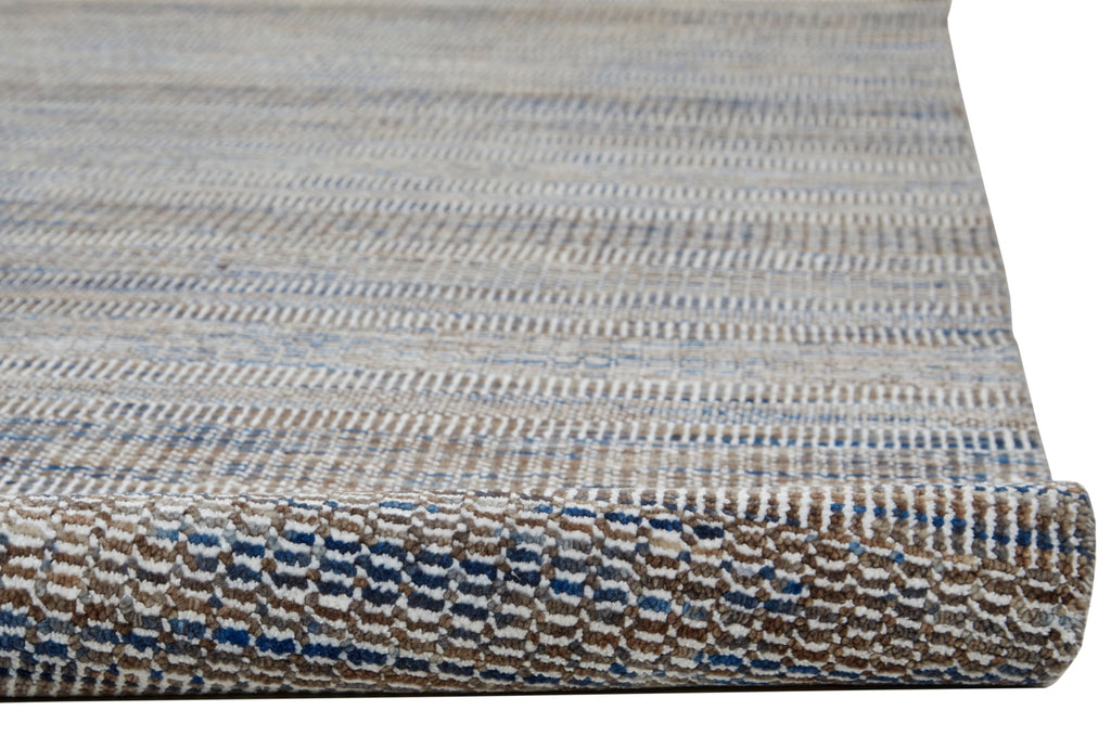 Janson Transitional Stripes Gray Area Rug (2'6" x 10')