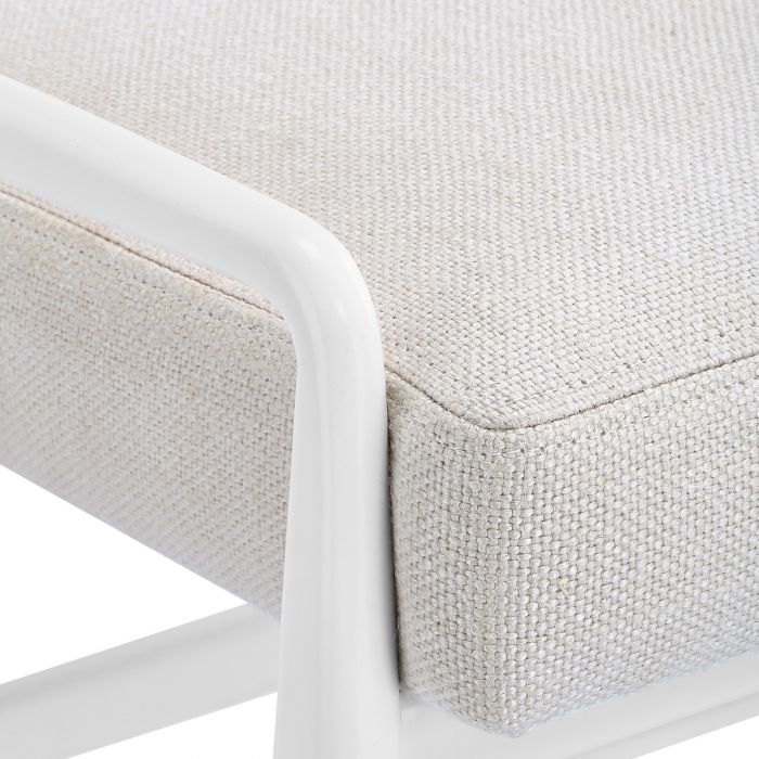 Tamara Arm Chair, Eggshell White