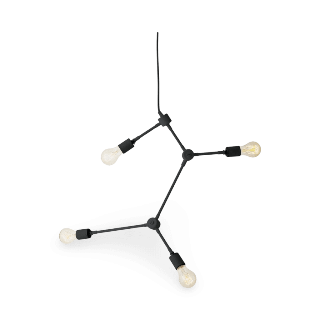 Franklin Chandelier, Black, UL