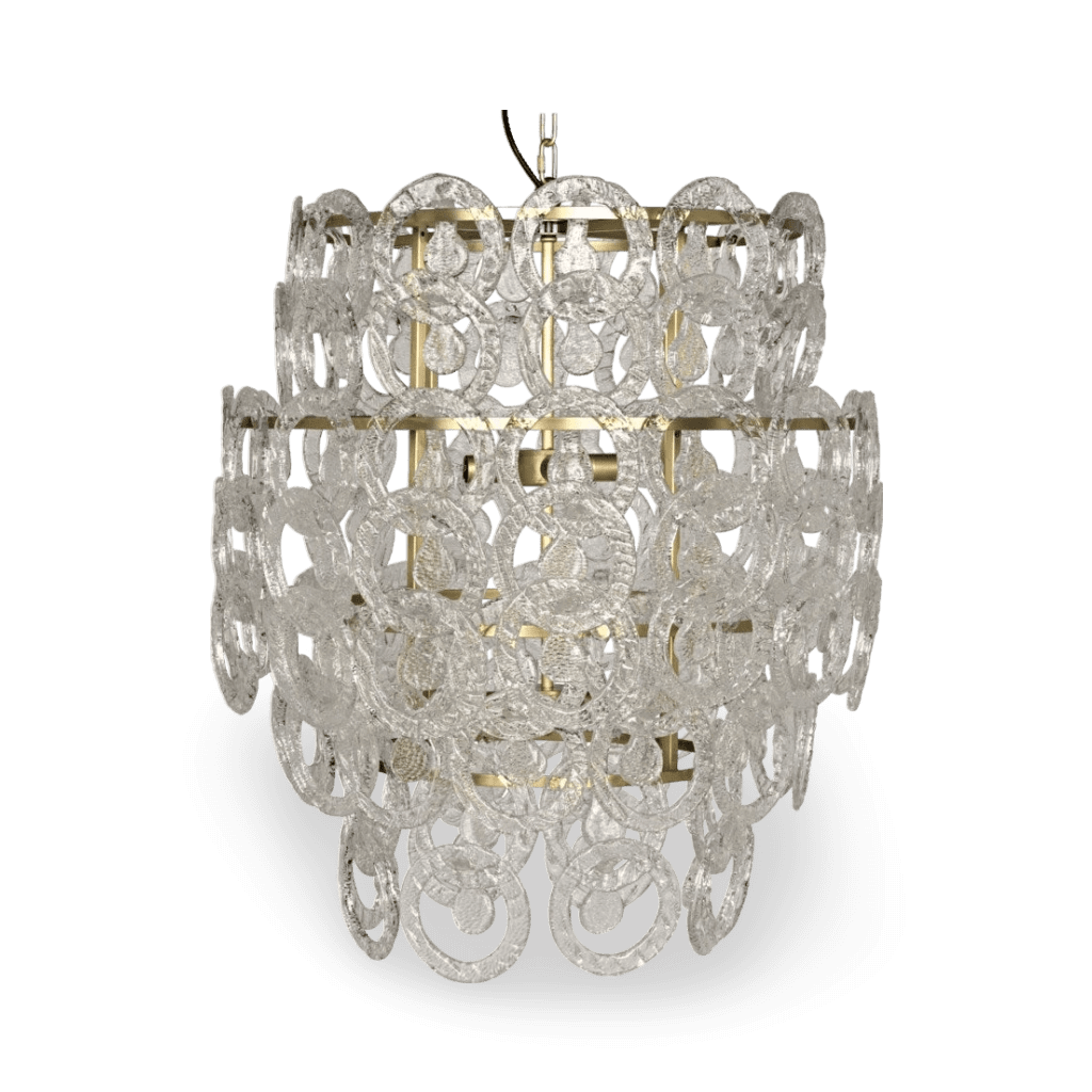 Quebec Chandelier, Antique Brass